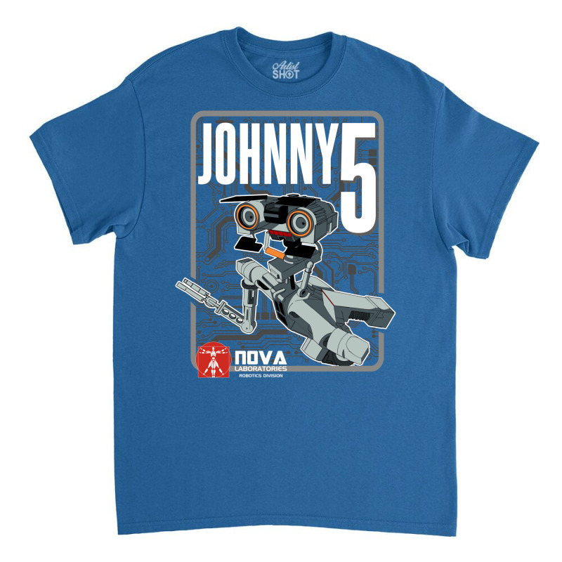 Nova Laboratories Johnny Five Classic T-shirt by semiyayunbox | Artistshot