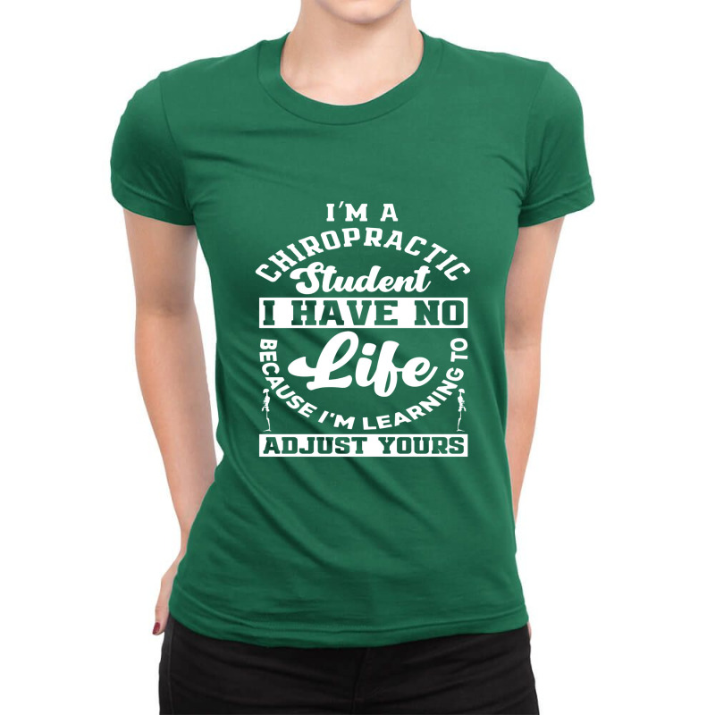 Chiropractor Degree Training Ladies Fitted T-Shirt by tambahwati | Artistshot