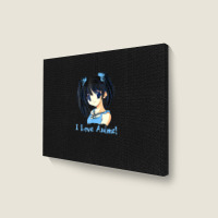 I Love Anime! Anime Girl Landscape Canvas Print | Artistshot