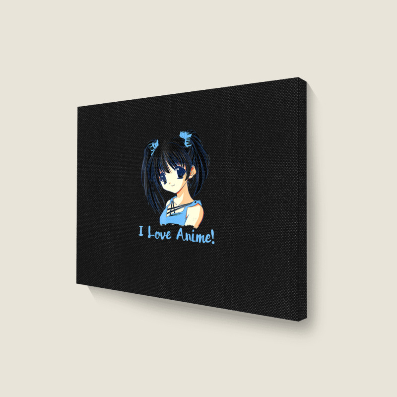 I Love Anime! Anime Girl Landscape Canvas Print by FranklinTepper1 | Artistshot