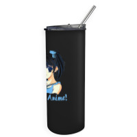 I Love Anime! Anime Girl Skinny Tumbler | Artistshot