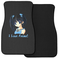 I Love Anime! Anime Girl Front Car Mat | Artistshot