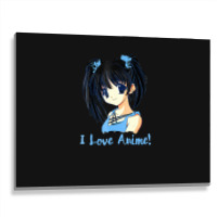 I Love Anime! Anime Girl Metal Print Horizontal | Artistshot