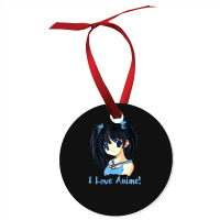 I Love Anime! Anime Girl Ornament | Artistshot