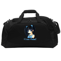 I Love Anime! Anime Girl Active Duffel | Artistshot