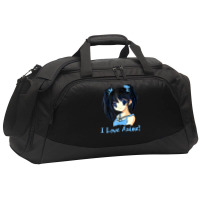 I Love Anime! Anime Girl Active Duffel | Artistshot