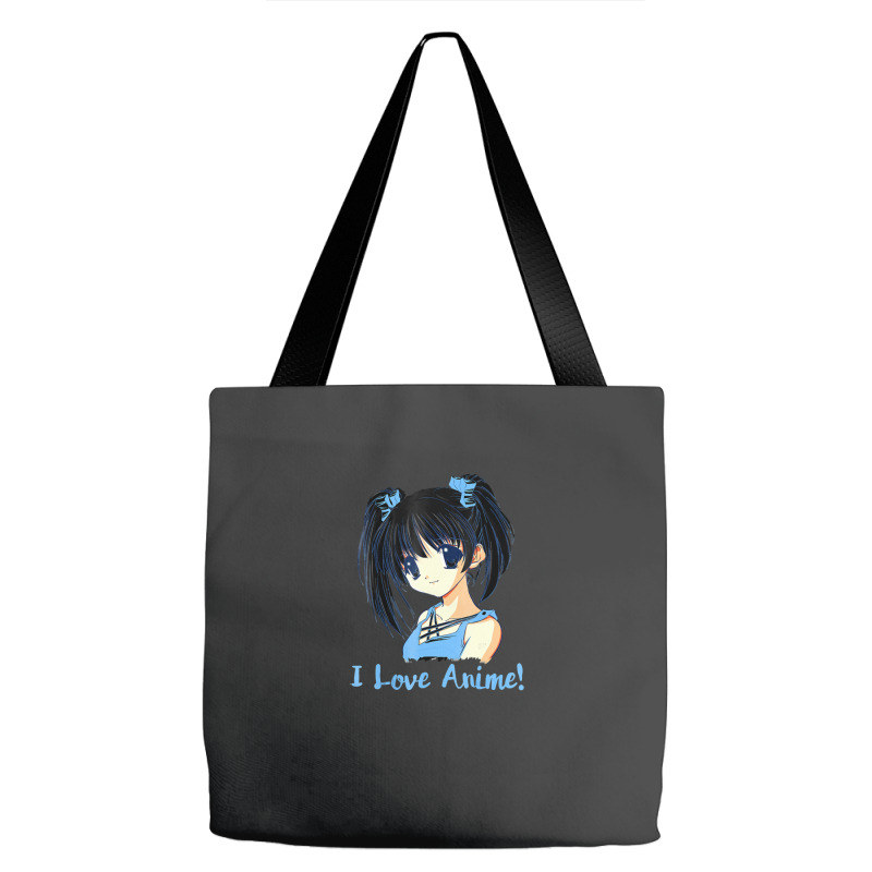 I Love Anime! Anime Girl Tote Bags by FranklinTepper1 | Artistshot