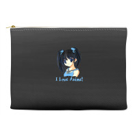 I Love Anime! Anime Girl Accessory Pouches | Artistshot