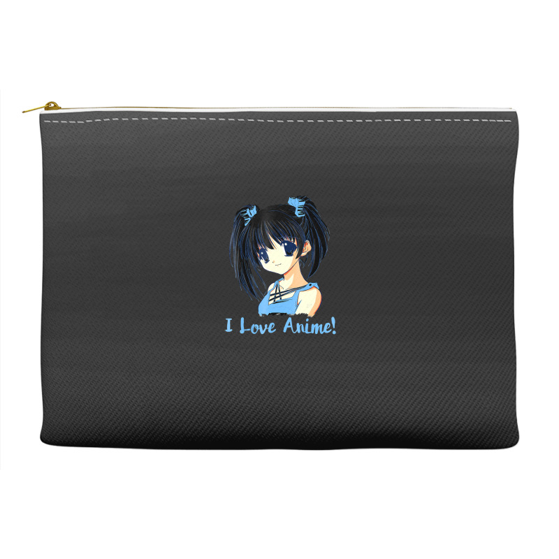 I Love Anime! Anime Girl Accessory Pouches by FranklinTepper1 | Artistshot