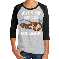 Just A Boy Who Loves Milk Snakes T Shirt Youth 3/4 Sleeve | Artistshot