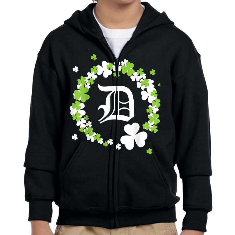 St Patrick's Day Detroit Michigan Mi Shamrock 2022 T Shirt Youth Zipper Hoodie | Artistshot