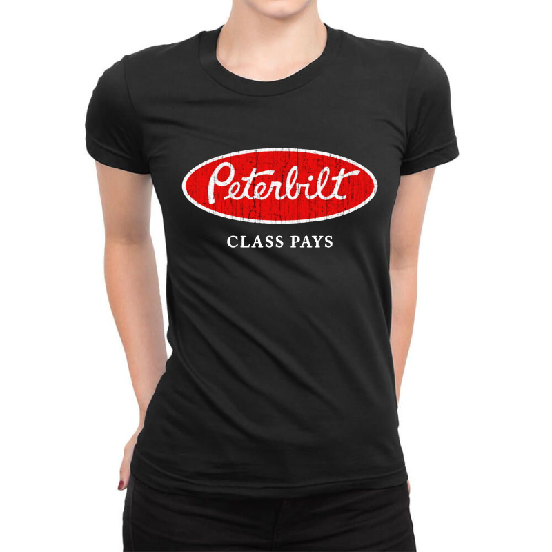 Peterbilt, Class Company Ladies Fitted T-Shirt by Blackbubbles | Artistshot