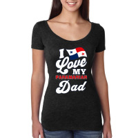 I Love My Panamanian Dad. Father's Day Premium T Shirt Women's Triblend Scoop T-shirt | Artistshot