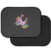 Funny Unicorn Rock Climbing Bouldering Rainbow Rear Car Mat | Artistshot