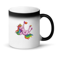 Funny Unicorn Rock Climbing Bouldering Rainbow Magic Mug | Artistshot