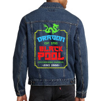 Dragon Of The Black Pool ✅ Cantonese Cuisine Men Denim Jacket | Artistshot