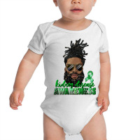 Kidney Disease Awareness Black Man With Locs Bun Baby Bodysuit | Artistshot