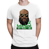 Kidney Disease Awareness Bald Black Man T-shirt | Artistshot