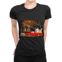 Irish Setter Wearing Bunny Ear Red Truck With Eggs Ladies Fitted T-shirt | Artistshot