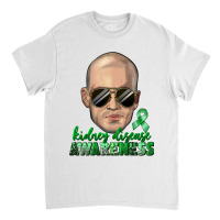 Kidney Disease Awareness Bald Man Classic T-shirt | Artistshot