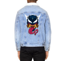 Oni Parasite Symbiont Spider Tee Unisex Sherpa-lined Denim Jacket | Artistshot