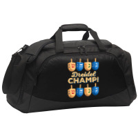 Funny Jewish Tshirt Dreidel Champ Cute Hanukkah Gift Active Duffel | Artistshot