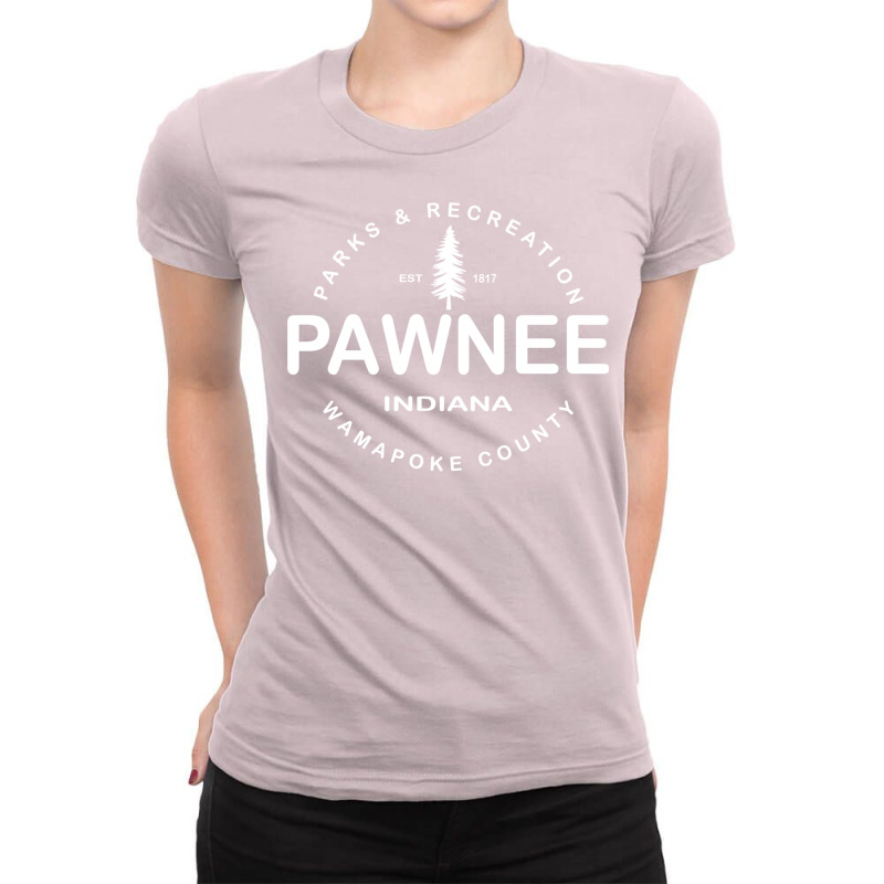 Parks And Recreation Leslie Knope Ron Swanson   Professional Quality G Ladies Fitted T-Shirt by llatochupikt | Artistshot