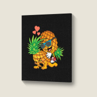 Upside Down Pineapple Swinger And Men Portrait Canvas Print | Artistshot