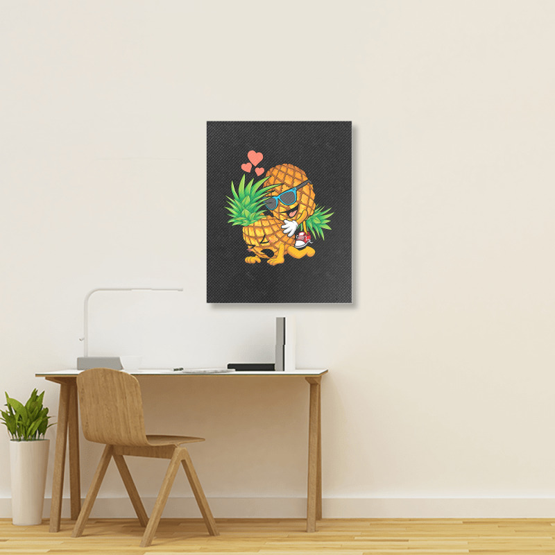 Upside Down Pineapple Swinger And Men Portrait Canvas Print by longho | Artistshot