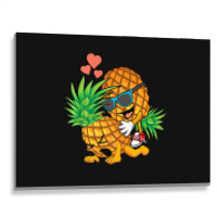 Upside Down Pineapple Swinger And Men Metal Print Horizontal | Artistshot