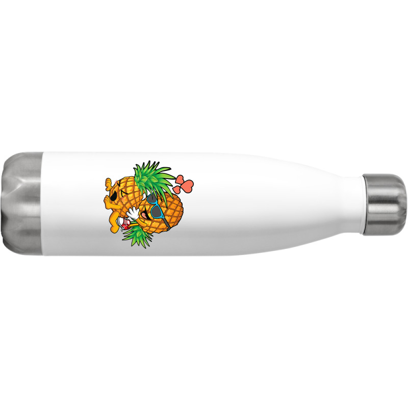 Upside Down Pineapple Swinger And Men Stainless Steel Water Bottle by longho | Artistshot