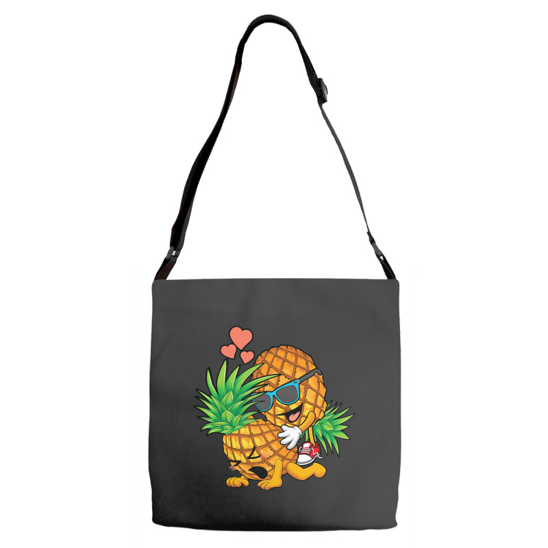 Upside Down Pineapple Swinger And Men Adjustable Strap Totes by longho | Artistshot