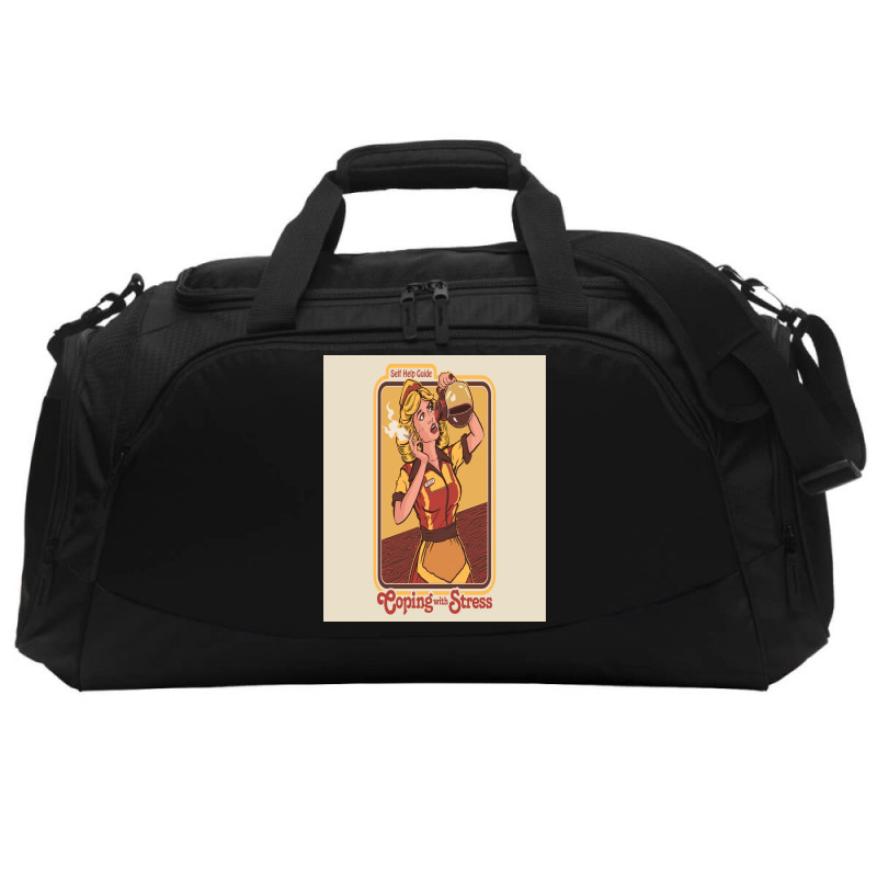 Coping With Stress Postcard Active Duffel | Artistshot