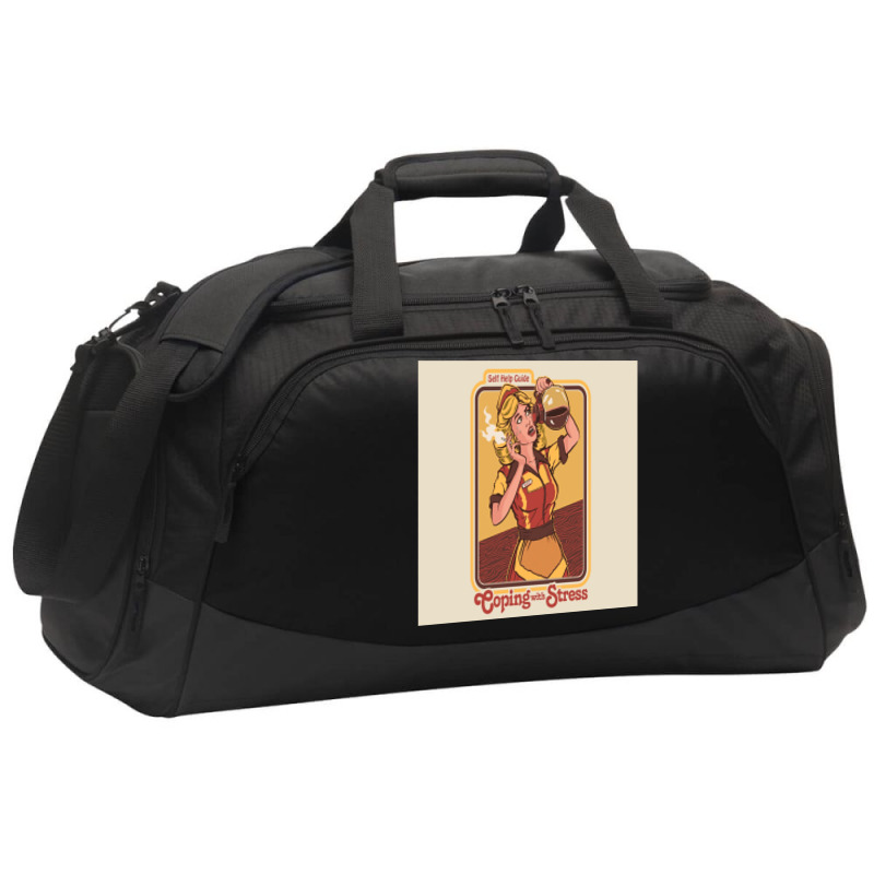 Coping With Stress Postcard Active Duffel | Artistshot