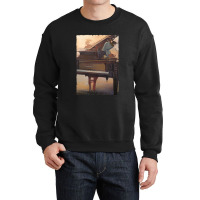 Beautiful Piano Instrument Abstract Futuristic Digital Graphic Crewneck Sweatshirt | Artistshot