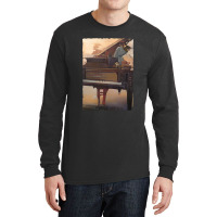 Beautiful Piano Instrument Abstract Futuristic Digital Graphic Long Sleeve Shirts | Artistshot