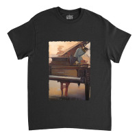 Beautiful Piano Instrument Abstract Futuristic Digital Graphic Classic T-shirt | Artistshot