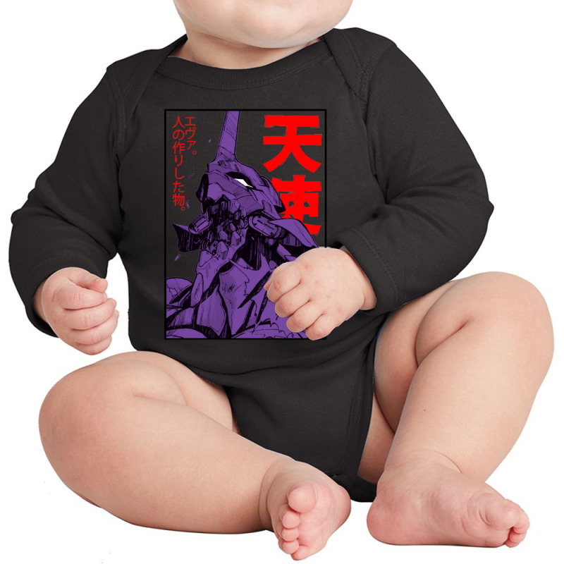 Evangelion Eva Long Sleeve Baby Bodysuit by SamAlexanderMcnutt | Artistshot