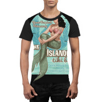 The Islander Tiki Bar Bettie Page Mermaid Graphic T-shirt | Artistshot