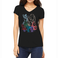 Sing 2 Neon Character Group Poster T Shirt Women's V-neck T-shirt | Artistshot