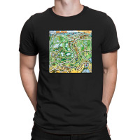 Orlando Florida Cartoon Map T-shirt | Artistshot