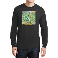 Orlando Florida Cartoon Map Long Sleeve Shirts | Artistshot