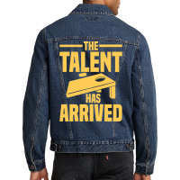 Cornhole Player T  Shirt The Talent Has Arrived   Cornhole T  Shirt Men Denim Jacket | Artistshot