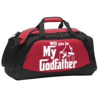 Will You Be My Godfather Active Duffel | Artistshot