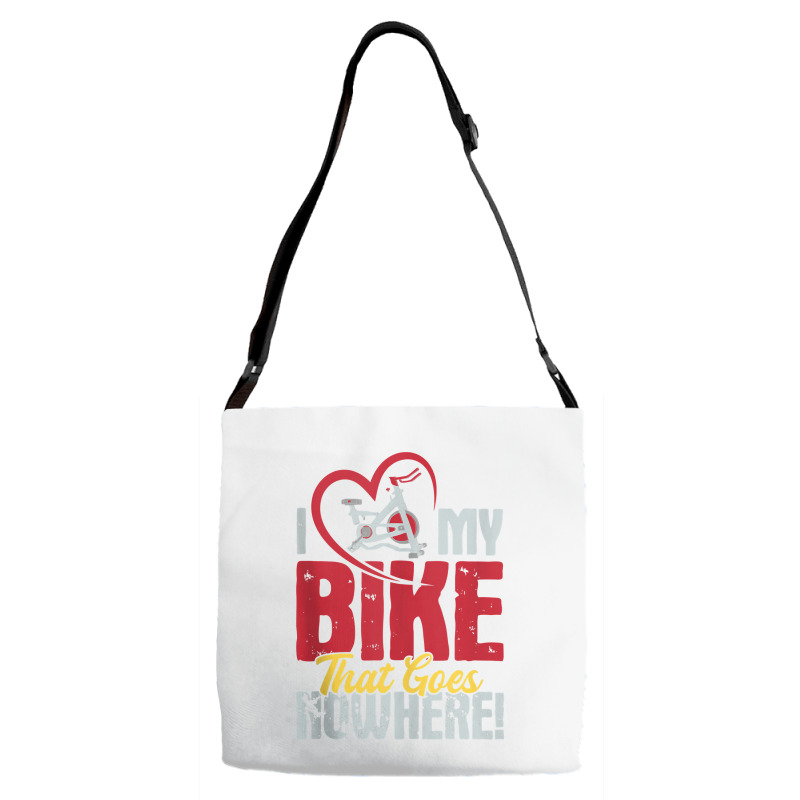 I Love My Bike That Goes Nowhere   Indoor Spinning Cycling Tank Top Adjustable Strap Totes | Artistshot