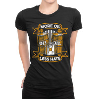 Oil Drilling Barrel Fracking   Fracker Oilfield T Shirt Ladies Fitted T-shirt | Artistshot