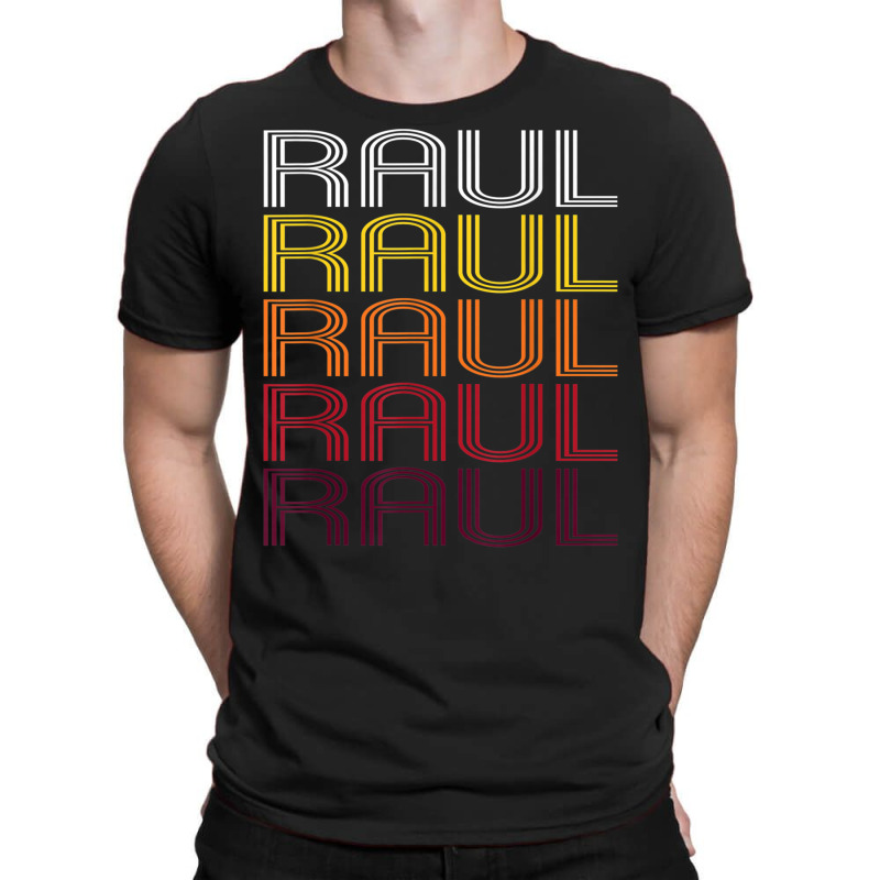 Raul Retro Wordmark Pattern   Vintage Style T Shirt T-Shirt by kleebbi | Artistshot