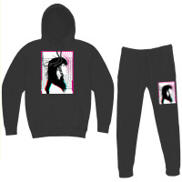 Cyberpunk Cyborg Girl Color Glitch Futuristic Style Hoodie & Jogger Set | Artistshot