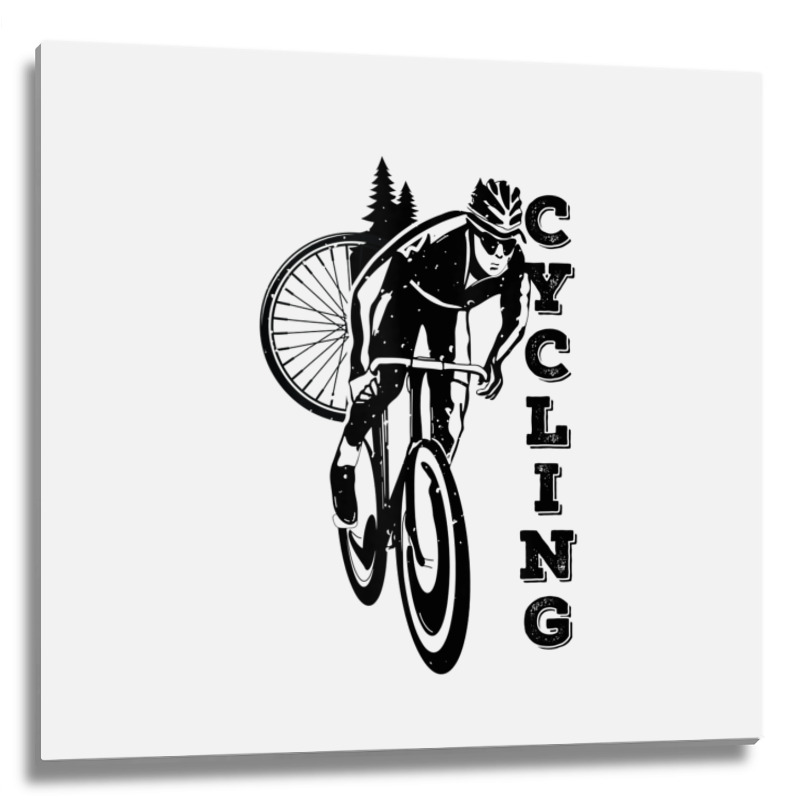 Road Cycling Bicycle For Cyclist Cycling Funny Gift Tank Top Metal Print Square | Artistshot