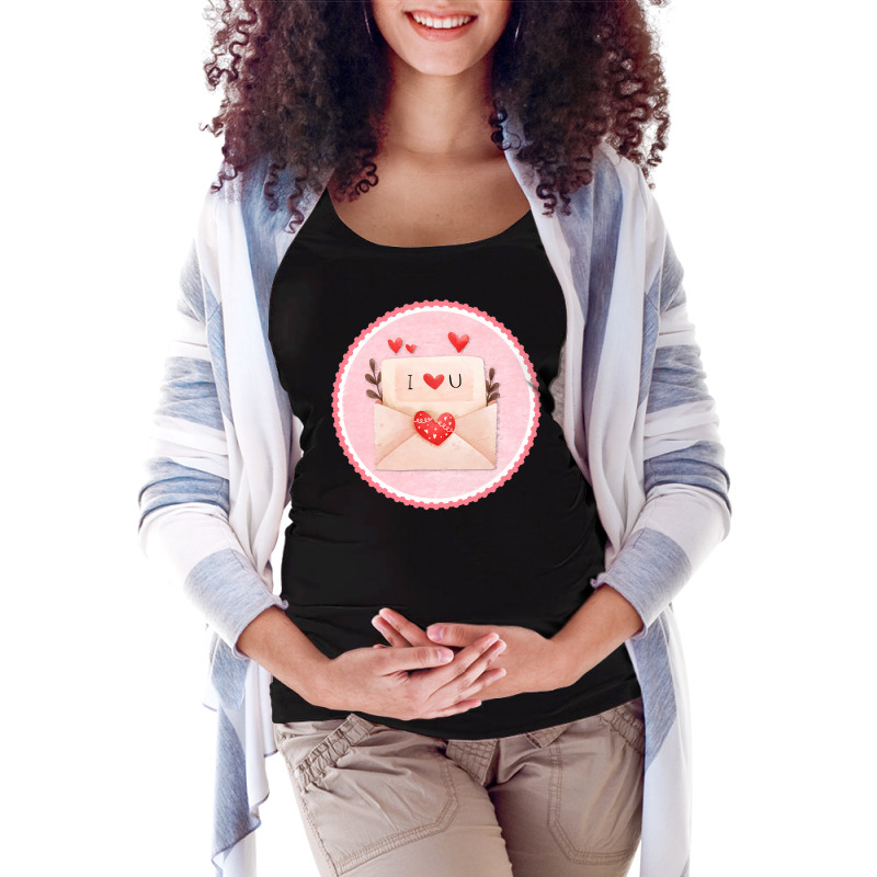 Valentines Day T  Shirt Valentine's Day Scallop Circle Love Letter 4 T Maternity Scoop Neck T-shirt by spiritforgive | Artistshot